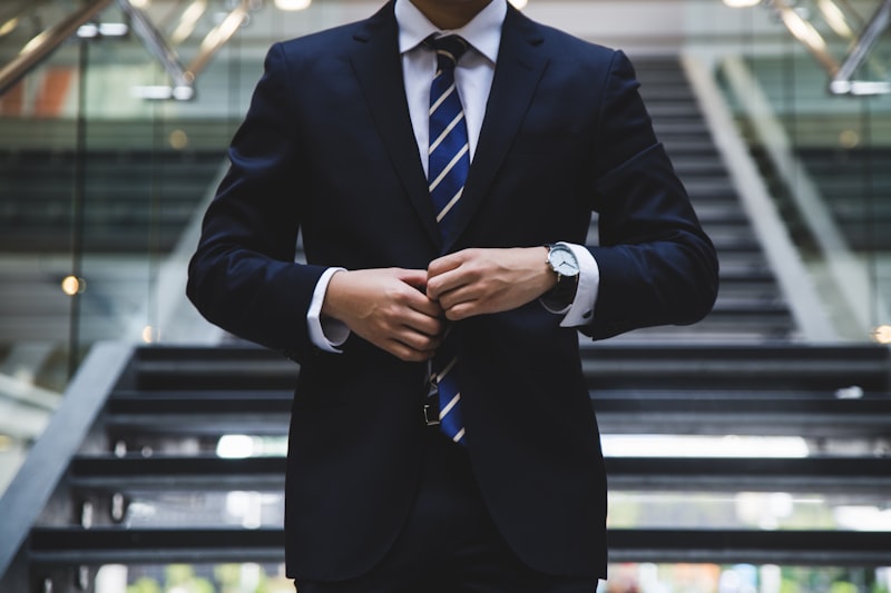 Professional in business attire
